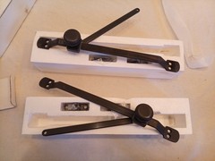 Lot of 2 Jeld-Wen Custom Casement Push-Out Stay Bar 12” – oil rubbed bronze