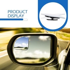 2-Pack Frameless Convex Blind Spot Mirrors, HD Fan-Shaped Glass for Car SUV Truc