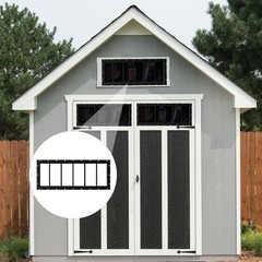 2 Pack Shed Windows 10″x35″, Transom Window Fixed Design with Tempered Glass for