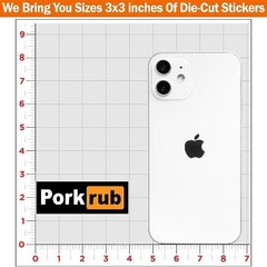 3PCS Waterproof Vinyl Decal Stickers for BBQ Camping Hiking, Size: 3×3 Inches