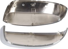 Pair Chrome Mirror Half Caps Compatible with 2007-2014 Silverado Sierra Ava