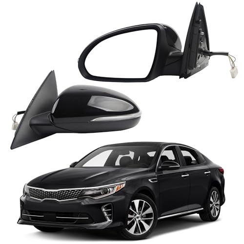 Driver Side Mirror Compatible With 2016 2017 2018 Kia Optima Left Black