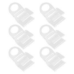 6Pcs Sturdy U Shaped Plastic Blind Clips for Home Window Drapery