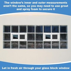 1 Pack Basement Home Window 16” x 8” Mini Basement Windows Replacement with…