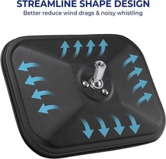 Mirrors Doors Off Compatible with Wrangler, No Vibrate & Wobble Side View M