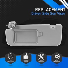 Driver Side Sun Visor Compatible with 2017 2018 2019 2020 2021 2022 KIA Left