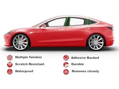 Pillar Post Window Trim Compatible with Kia Forte 2010-2013 Gloss (Black)