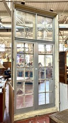 French Window Set in Jamb, 28 Lite, 121.5″ Tall
