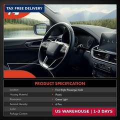 A-Premium Front Right Passenger Side Power Window Switch | Compatible with Dodge