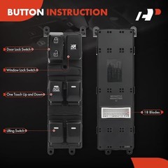Master Power Window Switch Compatible with Kia Forte/Forte5 2014 2015 2016
