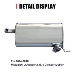 Rear Exhaust Muffler Compatible With 2014-2018 Mitsubishi Outlander 2.4L Muffler