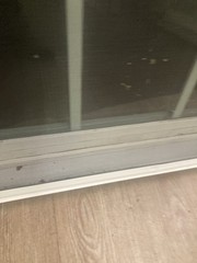 35” W X 57” H Simonton Double Hung Window With Grid Half Screen See Notes