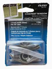 Prime-Line T-Crank Handle 3/8 inch Die-Cast Metal – Stone – 2 Count – H3968