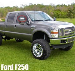 Super Duty Chrome Plated Mirror Covers Ultra Durable Top Half for 2008-2016 Ford
