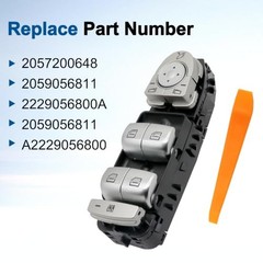Master Power Window Switch Button Front Left Driver Side Fit for Mercedes-Benz