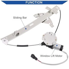 Obaee 748-173 Power Window Lift Regulator with Motor Front Right Passenger Side