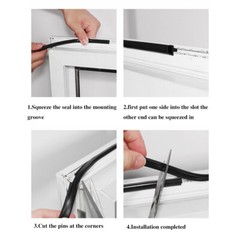 1M/2M/5M Bubble Gasket Seal for UPVC Doors Windows Rubber Strip Draught Repair
