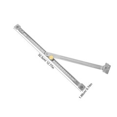 Stainless Steel Extendable Window Bar – 12″ Window Limiter –