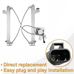 Rear Power Window Regulator Driver Side with Motor Assembly Rear Driver Side