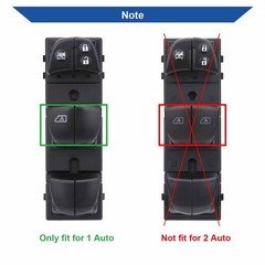 Obaee Power Window Switch Front Left Driver Side Compatible with Black