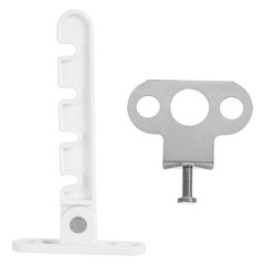1 Set Window Restrictor Latch – 4 Slots Adjustable Wind Hook Lock – Stainless