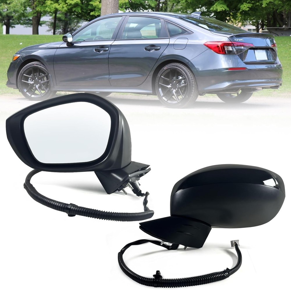 Left Driver Side Mirror Fits 2022-2025 HONDA CIVIC Sedan/Hatchback With Power Gl