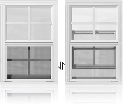 Modern 2 Pack White Flush Mount Shed Windows 18″ x 27″ for Bright Ventilation