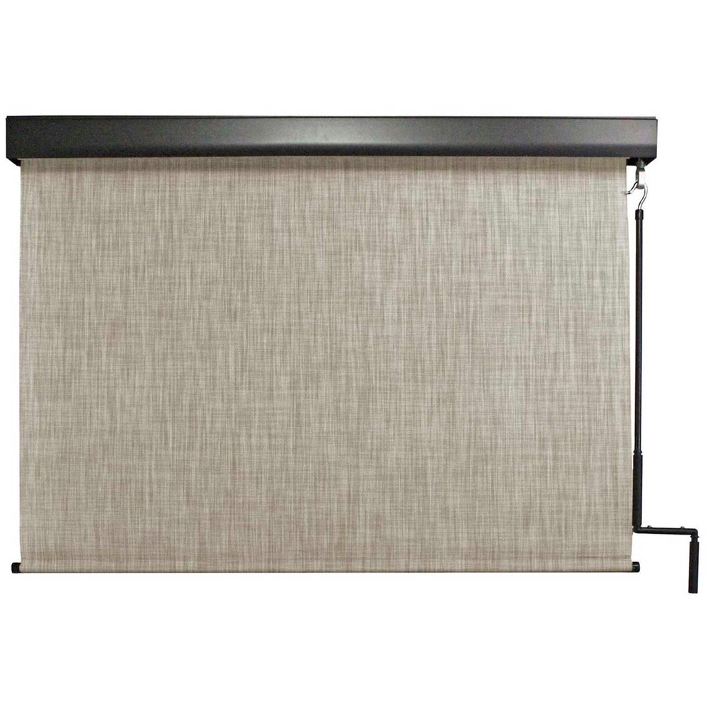 Keystone Pole Operated Sun Shade w/Valance Caribbean 72″W x 96″H