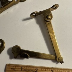 Vintage Window Ventilation Sash Lock 9 New Old Stk 3Open Johnson’s Pat1919 Brass