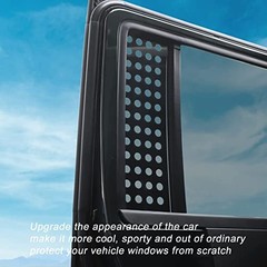 Rear Door Window for JK Unlimited 2007-2017 , Aluminum Alloy , 2 Pieces , 4