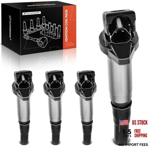 Ignition Coil Pack Compatible with Mini Cooper 2007-2007 L4 1.6L Black
