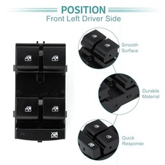 8pin Power Window Switch No.13305373 for Front, Left, Driver, Side