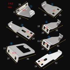 1PCS Accessories Sliding Doors Safety Lock Crescent Lock Window Lock Door Lock