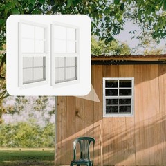 2 Pack Shed Windows 18″ x 23″ Flush Mount Window with Tempered Glass,House Sm…