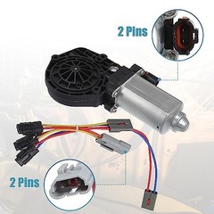 Front Right Side Power Window Lift Motor Fits Ford F-150 – Pack of 4 – Black