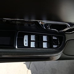 Car Window Glass Lift Button Trim Cover Sticker Fit for Jaguar XF 2012-2015,