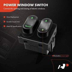 Front Driver Power Window Switch Compatible with Ford F-150 F150 1999-2002 F