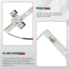 Rear Right Side Power Window Regulator with Motor Replacement for Hummer H2