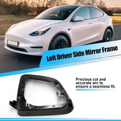 Compatible with Tesla Model Y Side Mirror Cover Housing 2018-2024, Left Driver S