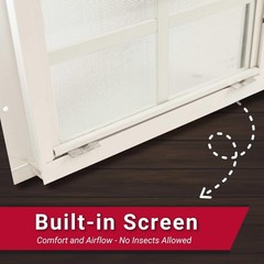 Shed Windows 18X23 (1-Pack) | Sliding Windows with Tempered Glass & Screens | Fl