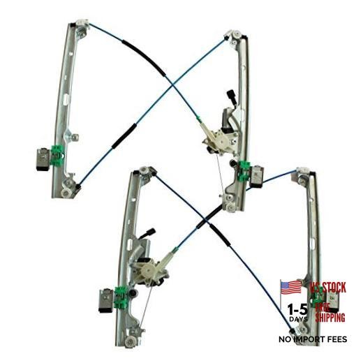 Front Left & Right Power Window Regulator with Motor Assembly Compatible with