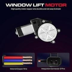 Rear Passenger Side Power Window Regulator Motor 741-579 2 Pin GM #R011