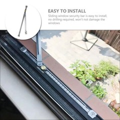 Window Bar Free Punching Support Rod Door Window Limiter Support Telescopic Rod
