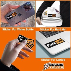 3PCS Waterproof Vinyl Decal Stickers for BBQ Camping Hiking, Size: 3×3 Inches