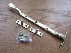 Rustic window stay fastener SOLID BRASS VICTORIAN vintage old English window