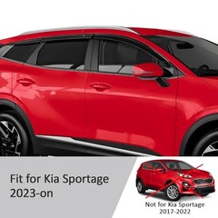 Tape-on Extra Durable Rain Guards for Kia Sportage 2023 For Sportage 23-26