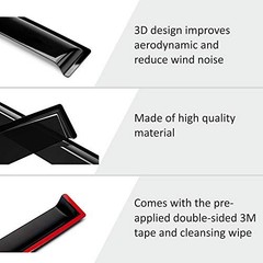 Tape-on Extra Durable Rain Guards for Kia Sportage 2023 For Sportage 23-26