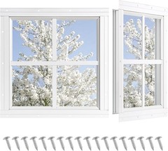 Minimalist 12×12 Shed Windows – 2 Pack with Easy Installation and Tempered Glass