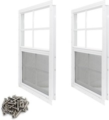 Shed Window 12×18 – Set of 2 for Shed, Coop, Playhouse