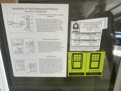 NEW Hayfield Vinyl Clad Window, smoked lower glass size: 19″ 15/16 X 17 “3/16